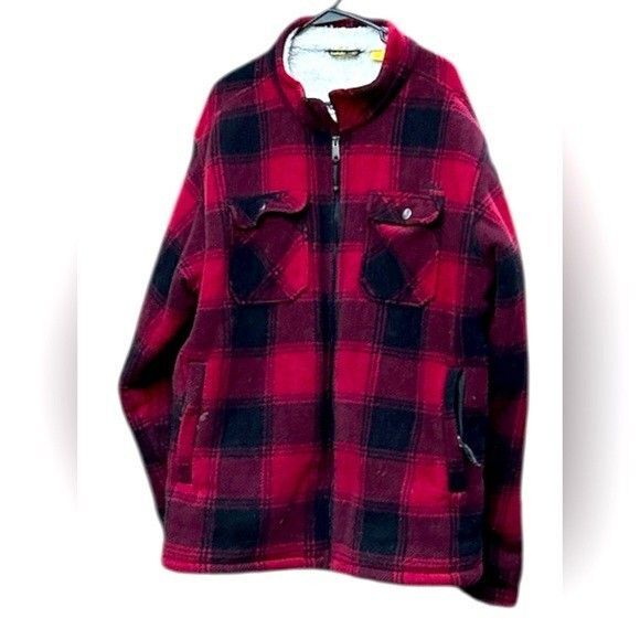 Cabelas Y2K Mens Sherpa Lined Hunting
BarnCoat Lumberjack Buffalo Plaid Sz XL - Picture 3 of 14